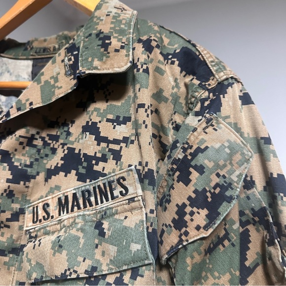 U.S. Marine Corps USMC MARPAT Digital Combat Jacket Woodland Size Medium Regular - Picture 3 of 16
